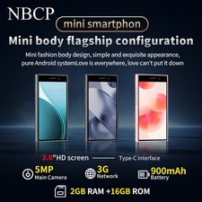 Mini 3G Smartphone, 3.0" HD Touch Screen, Dual SIM, Lightweight Pocket Phone