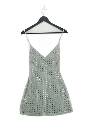 Oh Polly Minikleid UK6 in Silber