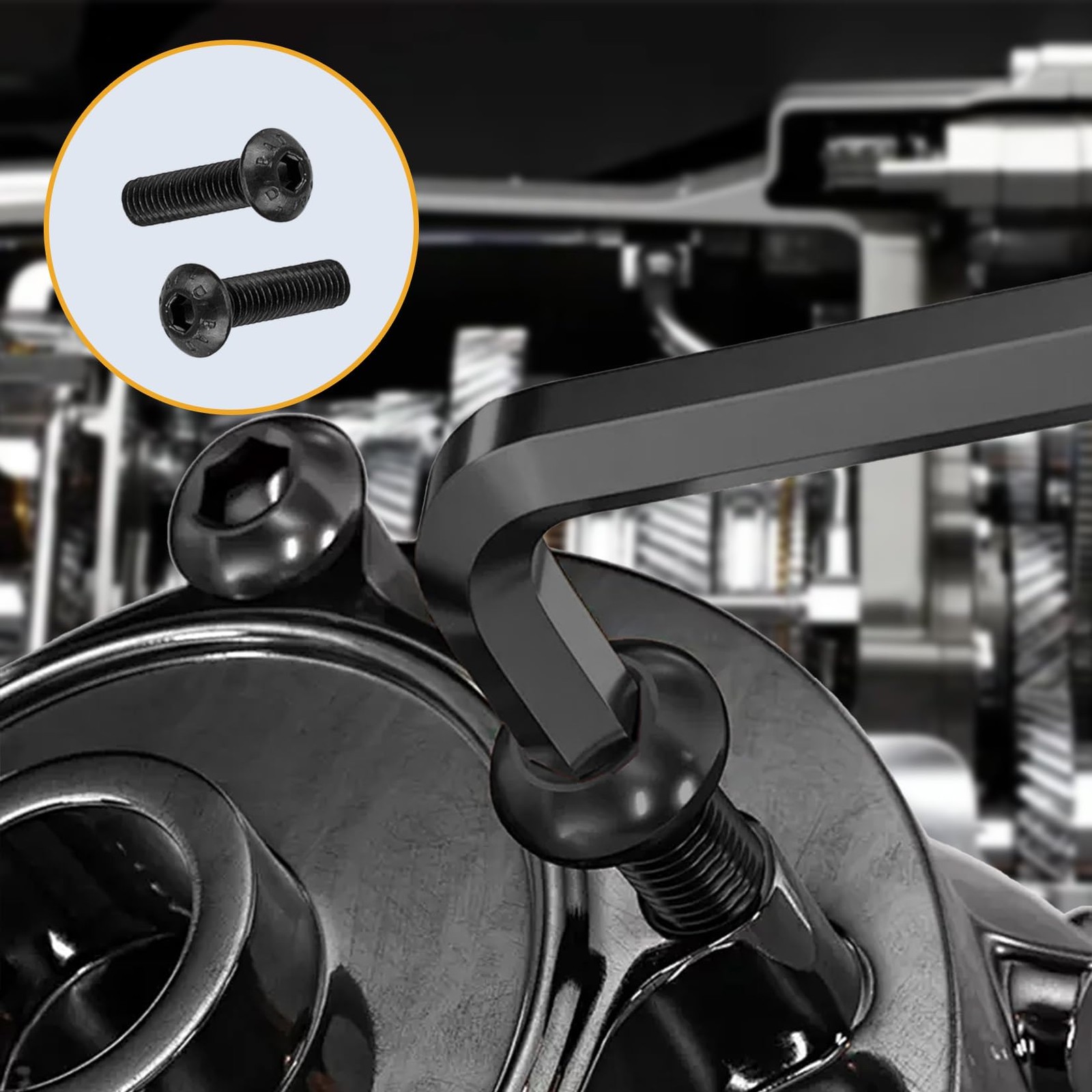 765 Pcs M3 Bolt and Nut Kit - Hex Socket Button Head Cap Screws, Washers Set