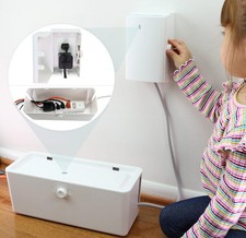 Power Strip Cover and Outlet Box - Effectively Baby Proofs White