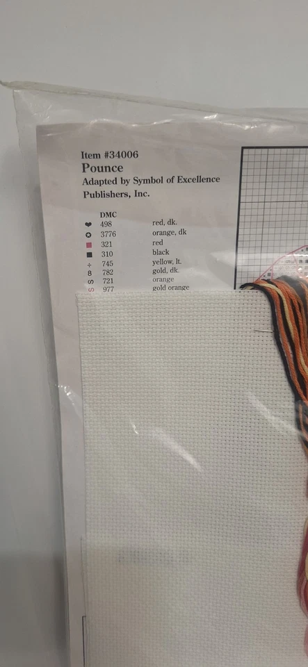 New WINNIE THE POOH AND TIGGER “POUNCE” Counted Cross Stitch Kit Sealed - Image 3 of 4