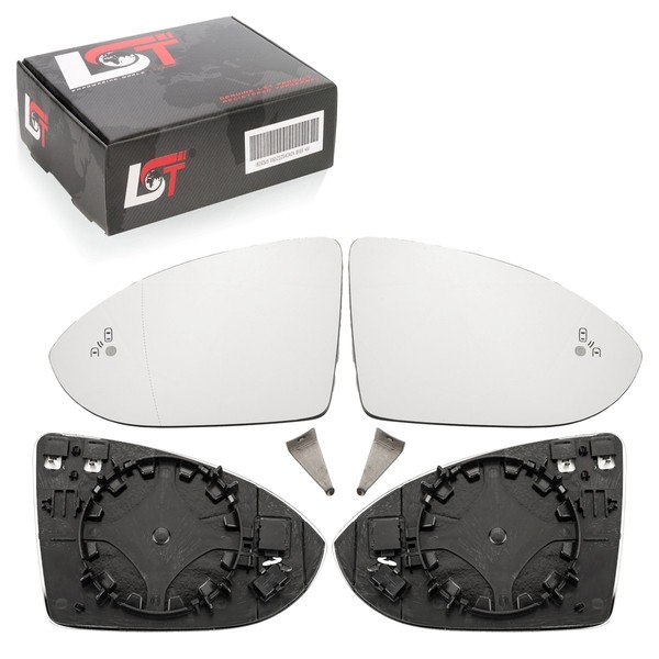 2X Seitenspiegel Spiegelglas Links Rechts Heizbar Toter Winkel FüR VW Golf VII 7-image