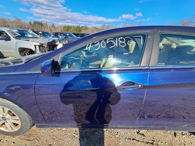 2011 Hyundai Sonata Driver Front Door Blue Used 4DR SED Local Pick Up Only