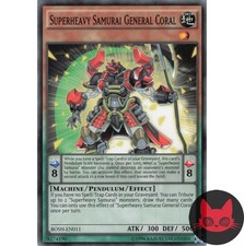 Yugioh Superheavy Samurai General Coral BOSH-DE011 Common NM