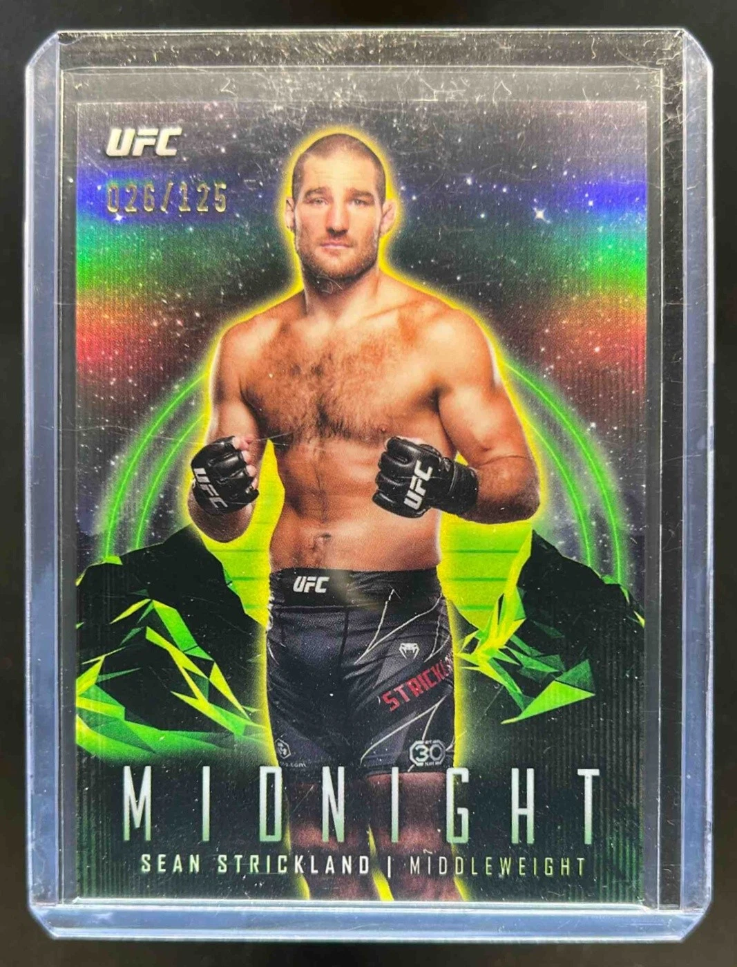 2024 Topps Midnight UFC Sean Strickland Morning #/125