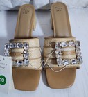 New Women's Kathleen Raffia Buckle Block Heels - A New Day Size 10 — photo 1