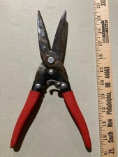 🔥🔥WISS (Cooper USA) NEW 10" Multi-Purpose Shears Snips Cutter, Red Grip - MPX