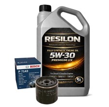 Service Kit for VW Up 1.0 (2011–2019) – Bosch Oil Filter + 5L 5W30 Engine Oil