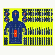 Reactive Splatter Shooting/Range Targets Burst - 12'' x 18'' - 6 Bullseye Areas