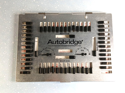 Vintage Autobridge Board Play Yourself Bridge Game Deluxe Pocket Model (1959)