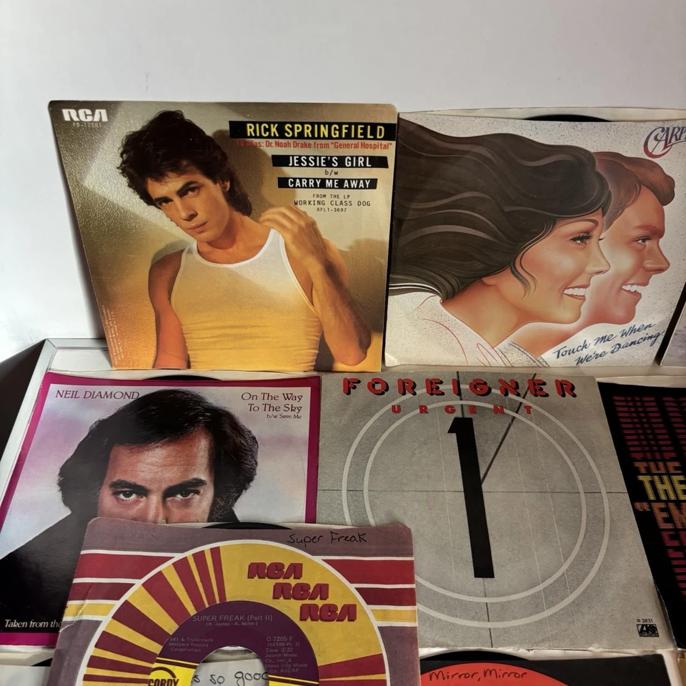 Bundle Lot of 22 - 45s Vinyl Records Stones, Queen, Phil Collin’s, Lionel Richie - Image 4 of 4