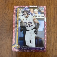 2025 Topps Chrome Football Harrison Smith Leather Border Pigskin Refractor #204