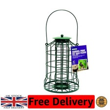 Natural Look Squirrel Proof Fat Snax Bird Feeder - 113g Capacity, 16cm Height