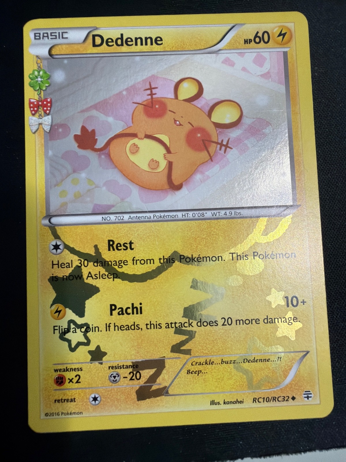 Dedenne RC10/RC32 Uncommon Generations Pokemon Holo LP