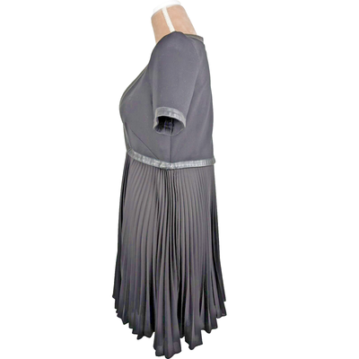 the kooples pleated mini dress The Kooples Sleeveless Mini Dress Pleated Skirt