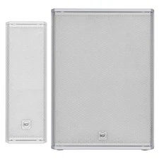RCF NXL 14-A W Compact White Column Speaker with 18" Subwoofer Package