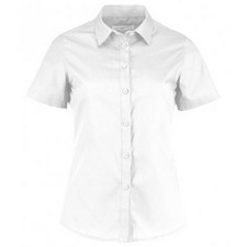 Image of Kustom Kit Womens/Ladies Short Sleeve Tailored Poplin Shirt  PC3073