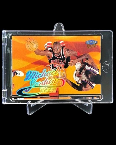 1998-99 Fleer Ultra MICHAEL JORDAN `HOLO FOIL` `DUNKING BULLS` #85 🔥RARE🔥