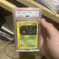 2003 POKEMON SKYRIDGE #H5 CROBAT-HOLO PSA 9
