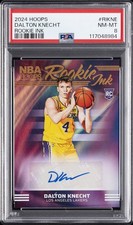 2024 PANINI NBA HOOPS ROOKIE INK #RIKNE DALTON KNECHT PSA 8