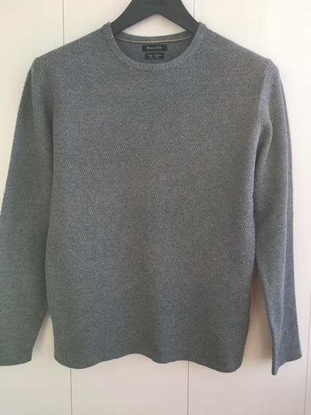 Women Massimo Dutti Sweater Grey Cotton 36