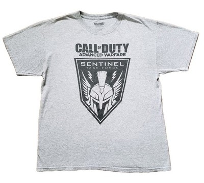 Call Of Duty Advanced Warfare Sentinel Task Force Sz Large Mens Gray T-Shirt 