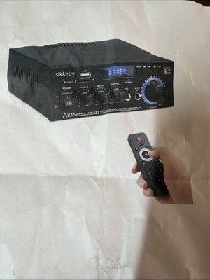 Sikkeby Miniverstàrker 220volt /12volt Leistung Pro Kanal 300watt an 6 Ohm 