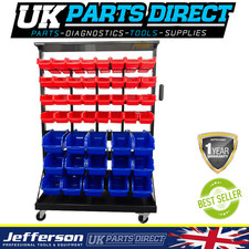 Jefferson 94 Piece Mobile Storage Bin System on wheels