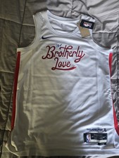 Nike Philadelphia 76ers City Of Brotherly Love Jersey Size Large 48 NWT