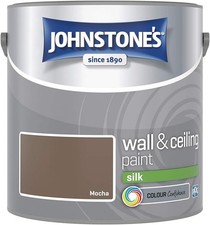 Johnstone's Wall & Ceiling Paint Silk Emulsion Smooth Finish Tin 2.5L All Colors