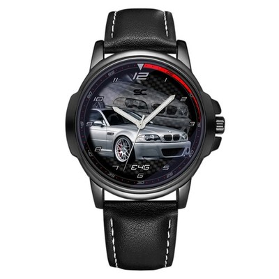 BMW M3 E46 Carbon Look M Power Performance Classic Car Wrist Watch