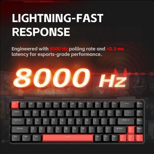 TMKB T68-C HE 60% Mechanical Gaming Keyboard New In Box Great Gift - Picture 5 of 9