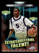 2023-24 Topps Chrome Cosmic #ET-12 De'Aaron Fox Extraterrestrial Talent Kings