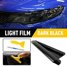 12x 72 Dark Black Gloss Smoke Fog Headlight Taillight Light Tint Film Vinyl