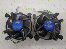 Lot of TWO 2 Intel E97378-001 Aluminum Socket 1155, 1150, 1151 Heatsink Fans