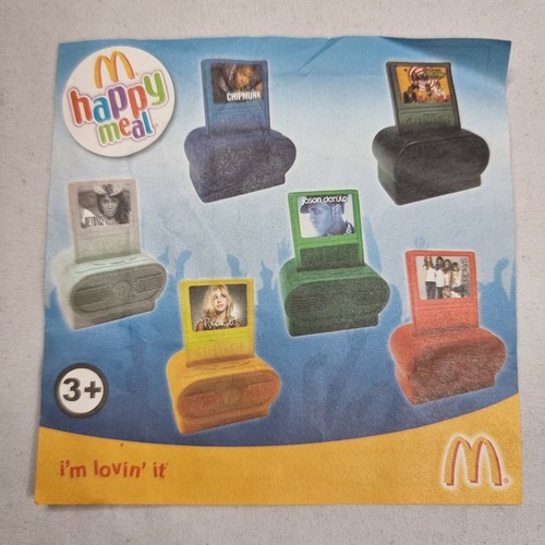 2011 McDonalds Music Player Box Toy Collection Paper Insert Poster