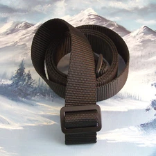 RIFLE SLING ~ 1 1/4" BLACK HEAVY DUTY NYLON ~ 1.25 x 52" 