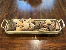 NEW Heavy Metal Screen Rectangle Basket 21 1/2” Long Food, Treats Or Vase Filler