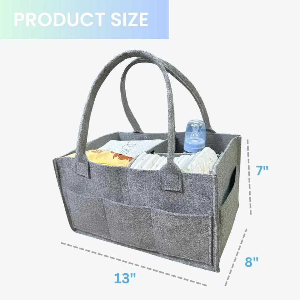 Carrito organizador de pañales para bebé portátil recién nacido cesta de ducha regalos almacenamiento Changin Foto 4 de 4