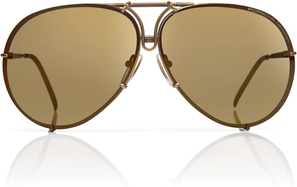 Porsche Design P8478E Sunglasses Gold Mirror w/Extra