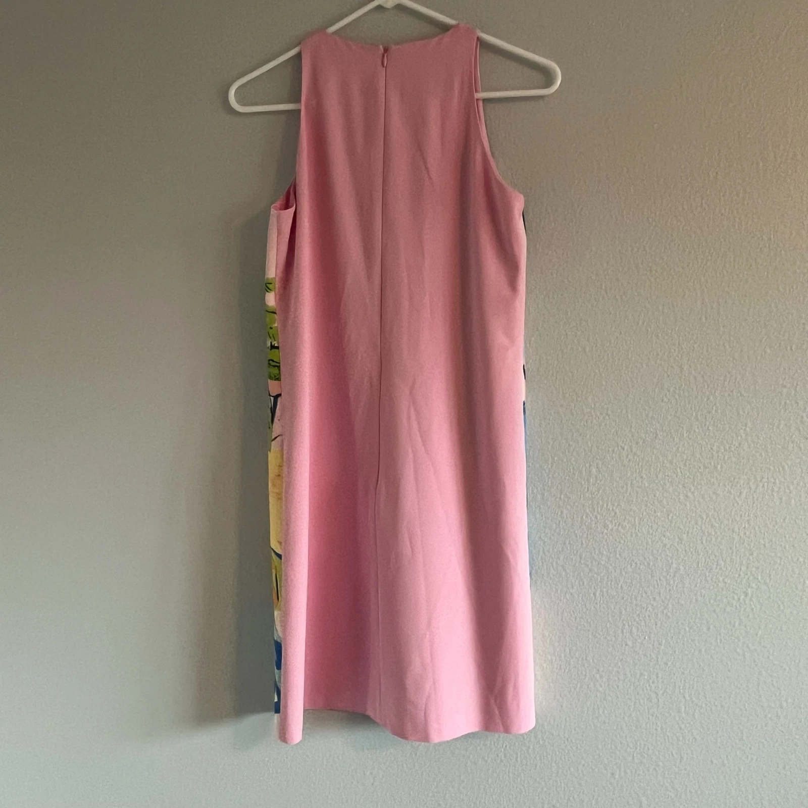 Mini abito Boutique Moschino Vacanze Stampa Grafica Senza Maniche Shift Rosa 6