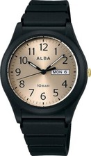 ALBA Quartz AQPJ412 Watch ALBA Sporty Waterproof Black New
