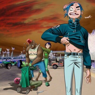 558804 Gorillaz ''Aries'' Music AlbumCover Art 36x24 WALL PRINT POSTER