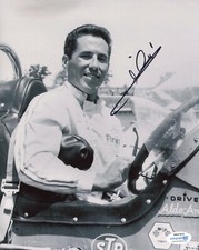 Mario Andretti Cars Autographed Signed 8x10 Photo ACOA COA 
