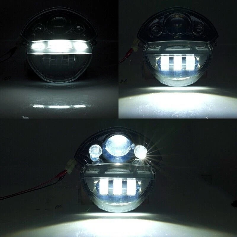 摩托车 LED 车头灯 适用于杜卡迪 Monster 695 696 795 796 1100 1100S 1100 EVO — 第 2/4 张图片