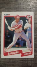 1990 Fleer #423 Barry Larkin Cincinnati Reds. Barry Larkin 1990 Reds Won It All