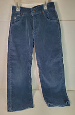 Little Levi  s 550 Corduroy Pants Blue Sz 7 Orange Tab Youth Relaxed Reg Vintage