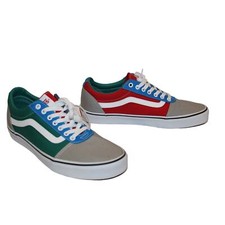 NEW Vans Men's Old Skool Original Slip On Sneakers Gray Green Red Sz 11