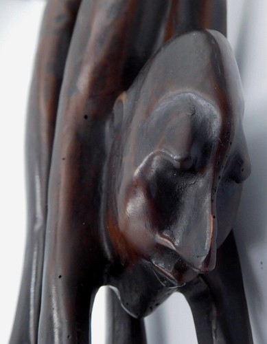 Modernist Art African Man Sculpture 13” Tall - Picture 3 of 5