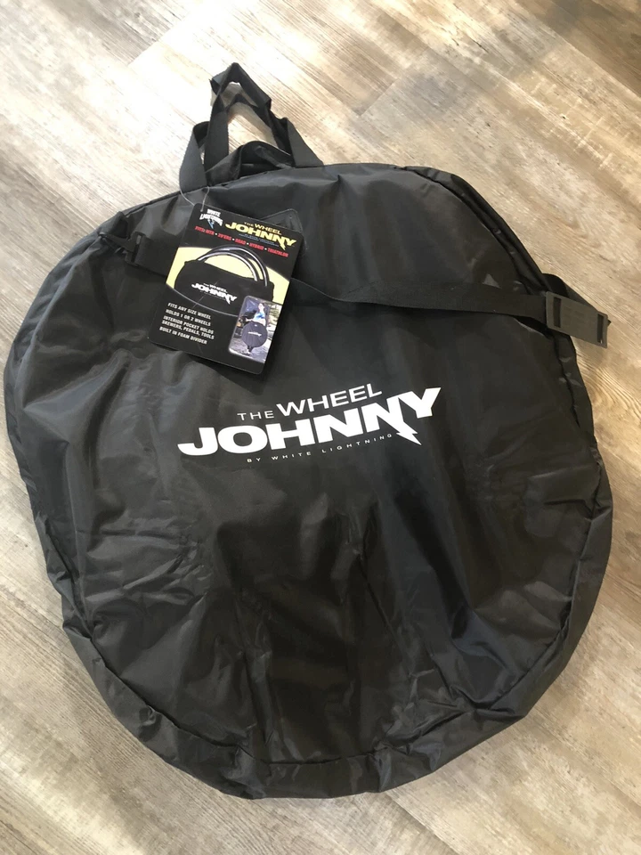 Estuche de viaje Johnny Bag Lightning Wheel blanco NUEVO Foto 3 de 4